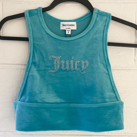 NWT Juicy Couture Racerback Crop Tank - Picture 4 of 6